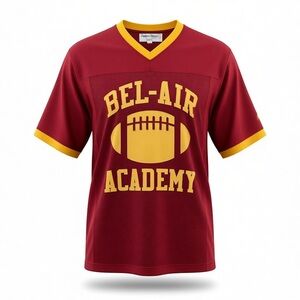 Nostalgia Men's Red and Yellow Bel-Air Academy Jersey